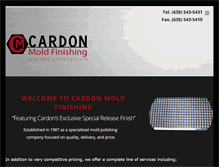Tablet Screenshot of cardonmoldfinishing.com